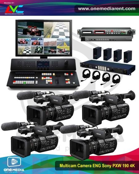 PAKET MULTICAM ENG 4 CAMERA SONY PXW 190 - CAMERAMAN