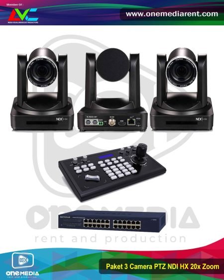 Paket 3 Camera PTZ NDI HX 20x Zoom / Camera Robotic